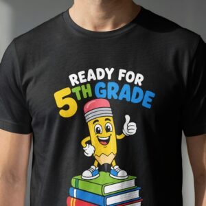Ready For 5th Grade Pencil Books Kids T-Shirt